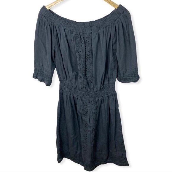 Anthropologie Revolve Tularosa Fiona Dress Folk Stone Grey Size Small Bohemian S - Picture 4 of 12